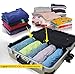 15-Pack Travel Luggage Space Saver Bags for Packing & Compressing Clothes, Hand Roll Only - No Pump Needed