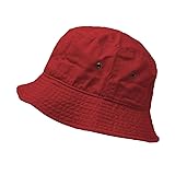 Unisex Solid Color 100% Cotton Bucket Hat Small