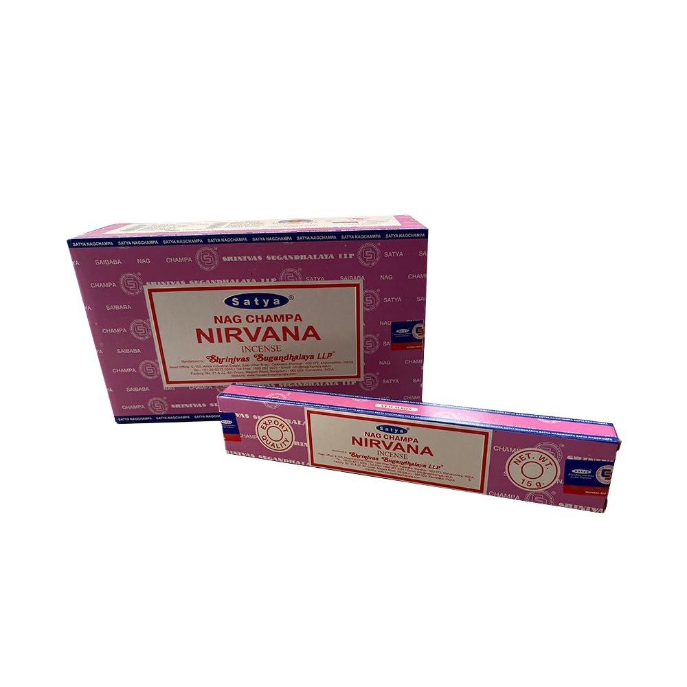 VIE Satya Incense Sticks, 12 Packs x 15g, Nirvana