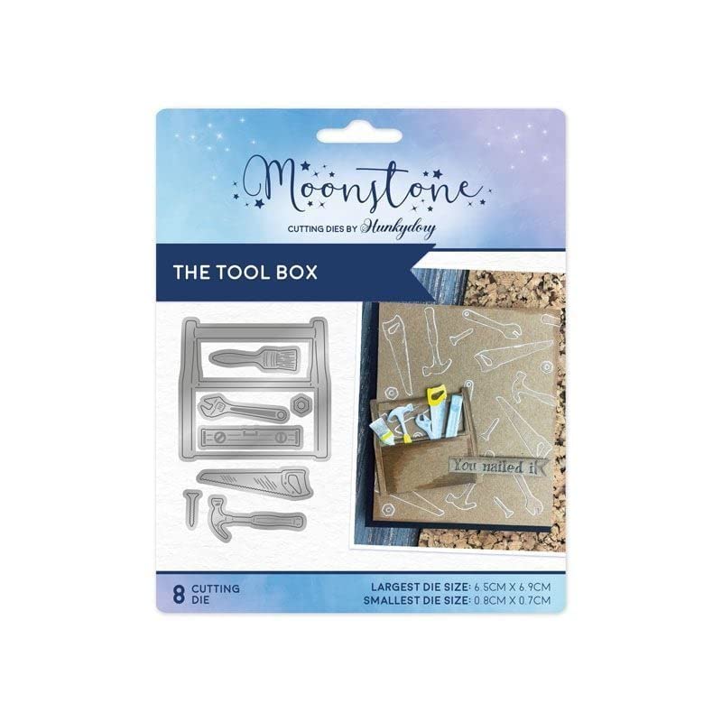 Hunkydory Moonstone - The Tool Box - Craft Cutting Die Set - from The Mans World Collection - MSTONE674