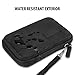 USA GEAR Hard Drive Case - External Hard Drive Case Compatible with Western Digital Elements, Seagate Portable Hard Drive, Toshiba Canvio, Silicon Power Rugged Armor and More Hard Drives - Black