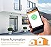 AVANTEK WiFi Remote Control Outlet Switch Electrical Wireless Smart Plug for Lights and Home Appliances Automation with Timer and Energy Management