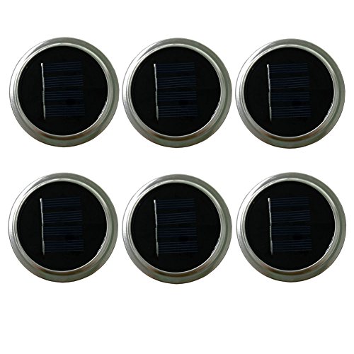 image for Livingly Light Solar Lights Garden Decor Mason Jar Lids Insert String 