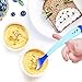 MICHEF Stay Put Suction Bowl, Spill Proof, Baby Bowls with Snap Tight Lids, Baby Gift Set of 3 Count, and 2 Hot Safe Spoon and Fork, Perfect for Babies & Toddlers BPA & BPS Free FDA Approved
