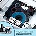 Oulei Compatible Label Tape Replacement for Dymo Labels Tape 45013 45010, 1/2 Inch Black on White/Clear Tape, Work with Dymo LabelManager 160 360D 210D 280 420 Refill Cartridge, 3-Pack.
