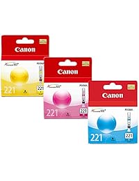 Canon CLI-221 Standard Yield Cartucho de tinta Set colores sólo (C M Y)