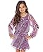 Truly Me, Big Girls Long Sleeve Chiffon Dress with Smocking Waist, 7-16