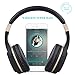 Bluetooth Headphones, Riwbox XBT-80 Folding Stereo Wireless Bluetooth Headphones Over Ear with Microphone and Volume Control, Wireless and Wired Headset for PC/Cell Phones/TV/Ipad (Black Gold)thumb 1