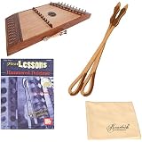 Roosebeck Double Strung 10/9 Hammered Dulcimer with Hammers Deluxe Package w/Hammers, Polishing Cloth, and Book with CD