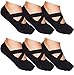 Lupo Women's Essential No Slip Crossover Yoga Pilates Barre Socks