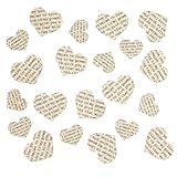 Ginger Ray 250 Piece Vintage Confetti Love Poem Paper Hearts, Mixed