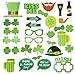 Mosoan Funny St. Patricks Day Photo Booth Props Kit - Irish Day Party Supplies - St. Patty’s Day Party Favors - 28 Pcs
