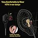 EYEKOP E8 Wired in Ear Earphones, [Newest 2019] Dual Dynamic Drivers Earbuds Provide Stereo Deep Bass & Crystal Clear Sound, with Mic & Volume Control (Black)