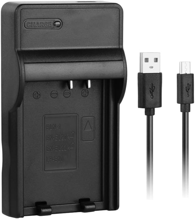 [Quick Charger] NB-10L Micro USB Fast Charger for Canon NB10L Camera Battery, PowerShot SX40 HS, SX50 HS, SX60 HS, G1 X, G3 X, G15, G16 Digital Cameras, Replacement of CB-2LC Charger