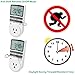 UKOKE UTM01WFBA UTM01W, Appliance, 7 Day Weekly Programmable Outlet, Wall Switch, Digital Light, Plug-in Timer for Electrical Outle (1 Pack)