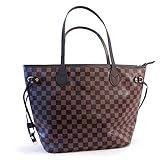 Got Oil Supplies Essential Oils Travel Bag - Organizer Tote with 16 Storage Pouches for Oil Bottles - Checkered Brown & Black Purse for Accessories and Containers