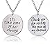lauhonmin 2pcs Mother in Law Father in Law Necklace Valentine Wedding Gifts Thank You for Raising The Man/I Will Take Care of Her(Style A)