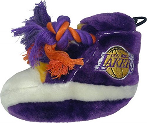 NBA Los Angeles Lakers Plush Sneaker Pet Toy with Pull Ropes