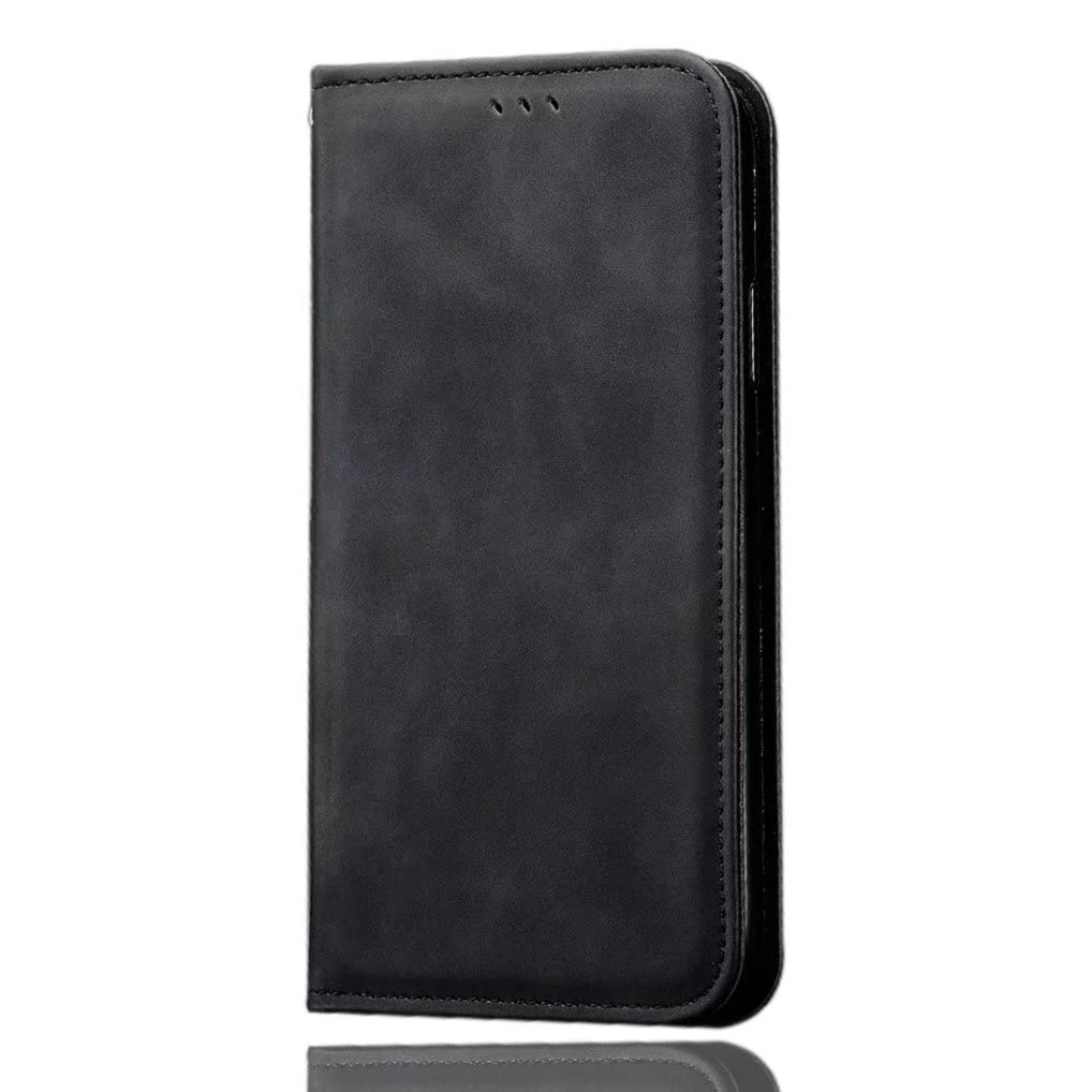 SEAHAI Case for Sony Xperia 5 V Leather PU Wallet Folio Stand Case, Ultra-thin Shockproof Cover Kickstand with Credit Card Slots TPU Shell Magnetic Close - Black