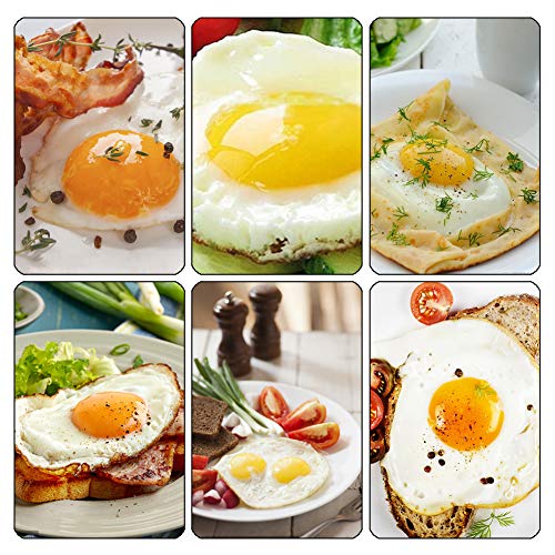 image for DAGEDA 3 Inch Stainless Steel Omelet Mold Cooking Non Stick Pancake Ri