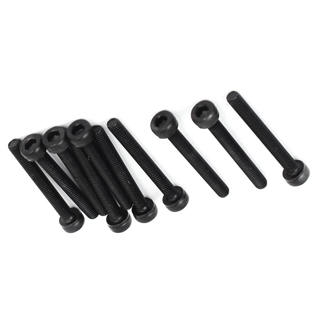 MACHSWON M3x25mm Hex Socket Head Cap Screws Bolts Full Thread 12.9 Grade Alloy Steel Black Oxide Finish Allen Socket Drive Machine Screws 10Pcs — image 1