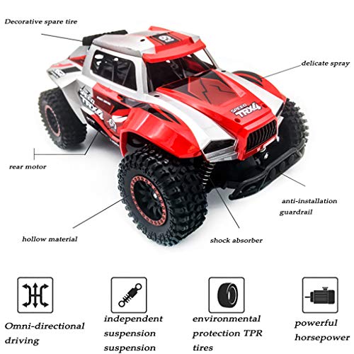 Startview RC Car 1/12 Scale High Speed Remote Control Car 2.4Ghz Off Road RC Trucks Electric Toy Car (Red)