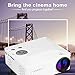 Uhappy Mini Portable High Definition Projector Home Theatre Cinema 320x240 AV/VGA/USB/SD/HDMI,Low Noise and Dust Free Design. (White)