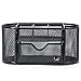 Mindspace Office Desk Organizer with 8 Compartments + Drawer | Desk Caddy Pen Holder For Office Accessories | The Mesh Collection, Black