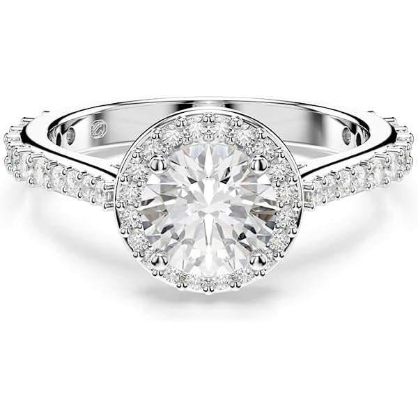 Amazon.com: Swarovski Una Angelic motif ring, Mixed cuts, Heart