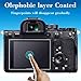 ULBTER Screen Protector for Sony alpha a7II A7III A7 III A7 II A7R IV A7R III A7R II & Hot Shoe Cover [3+2Pack] 0.3mm 9H Hardness Tempered Glass Cover Anti-Scrach Anti-Fingerprint Anti-Bubble