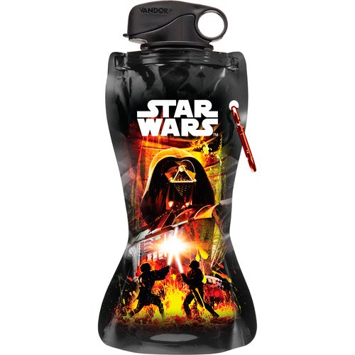 Vandor 99210 Star Wars 24 oz Collapsible Water Bottle, Multicolor