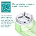 GOODBONG Fabric Shaver Defuzzer,SDS Certification Electric Lint Remover,Rechargeable Sweater Shaver with Replaceable Stainless Steel 3-Blades,Dual Protection,Removable Bin,Easy Remove Fuzz,Lint,Pill