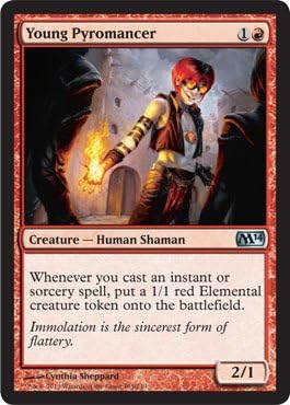 Magic The Gathering - Young Pyromancer - Magic 2014