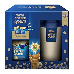 Tata Coffee Grand Premium Instant Coffee | Special Edition Promo Pack | 100% Coffee Blend | With Flavour Locked…