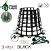 Plant and Tree Guard and Protector for Trees, Plants, saplings, Landscape Lights, lamp Posts, More; Expandable for Larger Trees and Plants; Protection from Trimmers, Weed whackers (3-Pack Black)