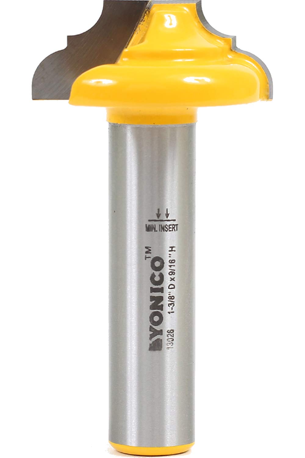 Yonico 13026 1-3/8-Inch Dia. CNC Cabinet Door Rail & Stile Router Bit 1/2-Inch Shank