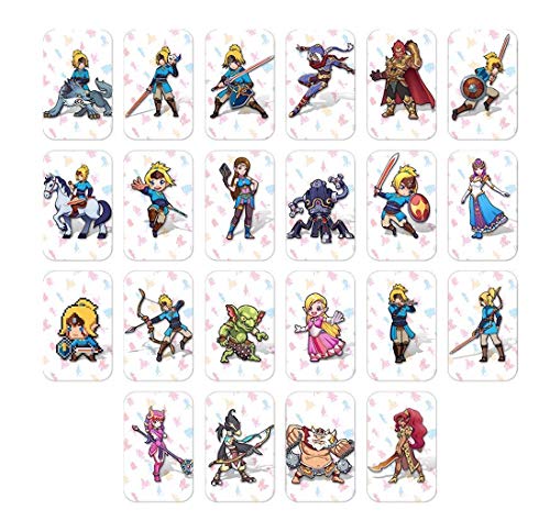 GameIsland Standard Size NFC Cards 22 PCS Include Four Champions For The Legend of Zelda Breath of the Wild - Switch / Wii U