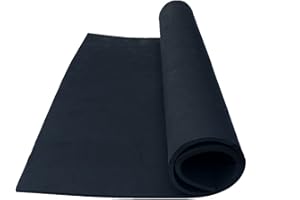 Labzhang Black EVA Foam Cosplay, 1 Piece of 4mm Craft Foam,Cosplay Foam, 14" x 39" Ultra-high Density 80 kg/m3 EVA Foam Sheets