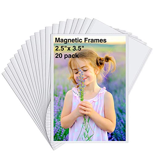 HIIMIEI 20 Pack Wallet Size Magnet Photo Frame