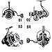 Sougayilang Metal Fishing Reel Double Bearing Light Smooth Casting 5.2:1 Collapsible Handle Spinning Reels