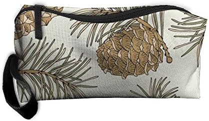 Pine Cone Christmas Floral Excellent Anti-bacterial Waterproof Cosmetic Bag For Ladies Makeup Bag Toiletry Bag Pencil Case Camping