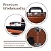 LP&No.1 Portable Suitcase Turntable with Stereo Speaker,3 Speeds Belt-Drive Vinyl Record Player Brownthumb 1