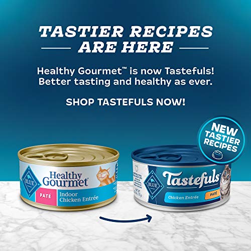 Blue Buffalo Healthy Gourmet Natural Adult Pate Wet Cat Food Indoor