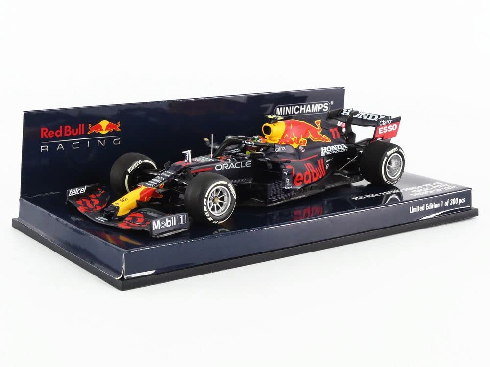 Minichamps 410210811 1:43 Red Bull Racing Honda RB16B-Sergio Perez-3rd French GP 2021 Collectible Miniature Car, Multicoloured