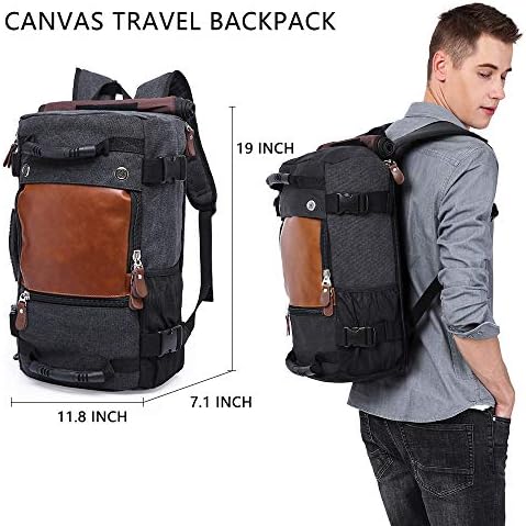 kaka backpack for men,travel bag carry on weekender mochilas bag ,mens backpack for travel ,laptop backpack fit 15.6'' notebook with shoulder straps,black 2 kaka backpack for men,travel bag carry on weekender mochilas bag ,mens backpack for travel ,laptop backpack fit 15.6'' notebook with shoulder straps,black