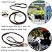 LWBMG Multi Function Leather Dog Leash 8ft Genuine Leather Leash for Dogs Hands Free Pet Leashes Double Ended Pet Training Leashes for Small Medium Large Dogs