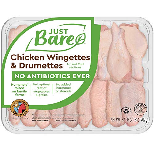 Just BARE Natural Fresh Chicken Wingettes & Drummettes
