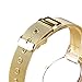 Canserin Women Ladies Gold Stainless Steel Mesh Band Wrist Watch