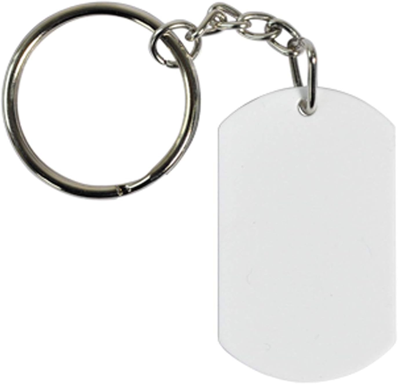 Polymer Arc White Blank Sublimation Key Chain Heat Transfer