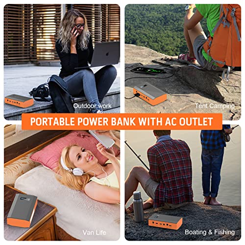 ZeroKor Portable Power Bank with AC Outlet, 65W/110V Portable Laptop